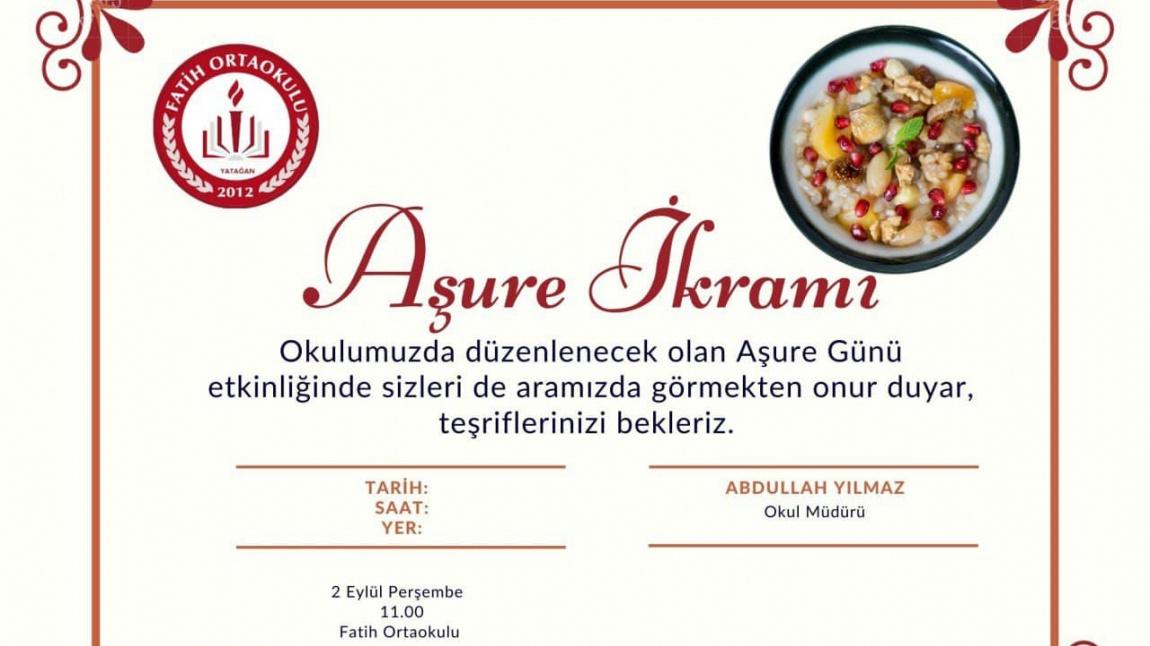 GELENEKSEL AŞURE GÜNÜ İKRAMI